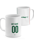Mug with the Palmeiras 2026 Away football shirt design by RIPA Football