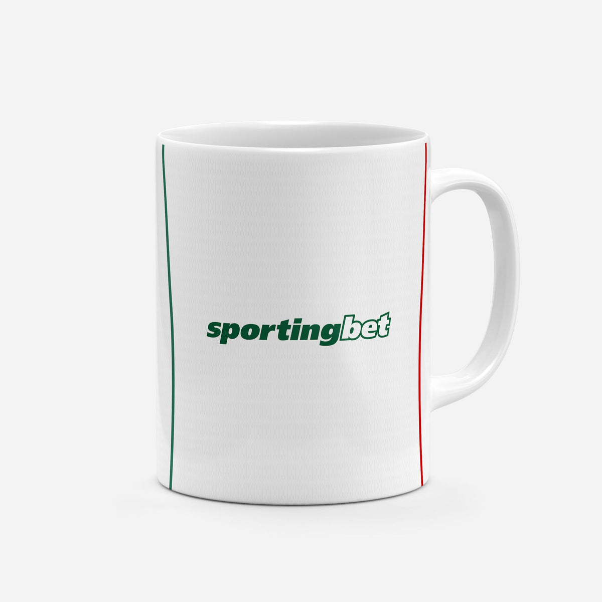Mug with the Palmeiras 2026 Away football shirt design by RIPA Football