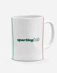 Mug with the Palmeiras 2026 Away football shirt design by RIPA Football