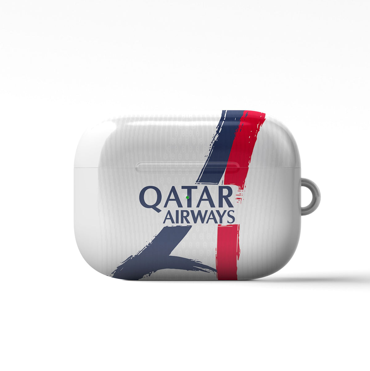 AirPods case with the Paris Saint Germain 2025-26 Away football shirt design by RIPA Football