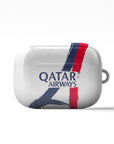 AirPods case with the Paris Saint Germain 2025-26 Away football shirt design by RIPA Football