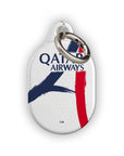 AirTag holder with the Paris Saint Germain 2025-26 Away football shirt design by RIPA Football