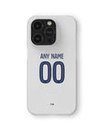 Phone case with the Paris Saint Germain 2025-26 Away football shirt design by RIPA Football