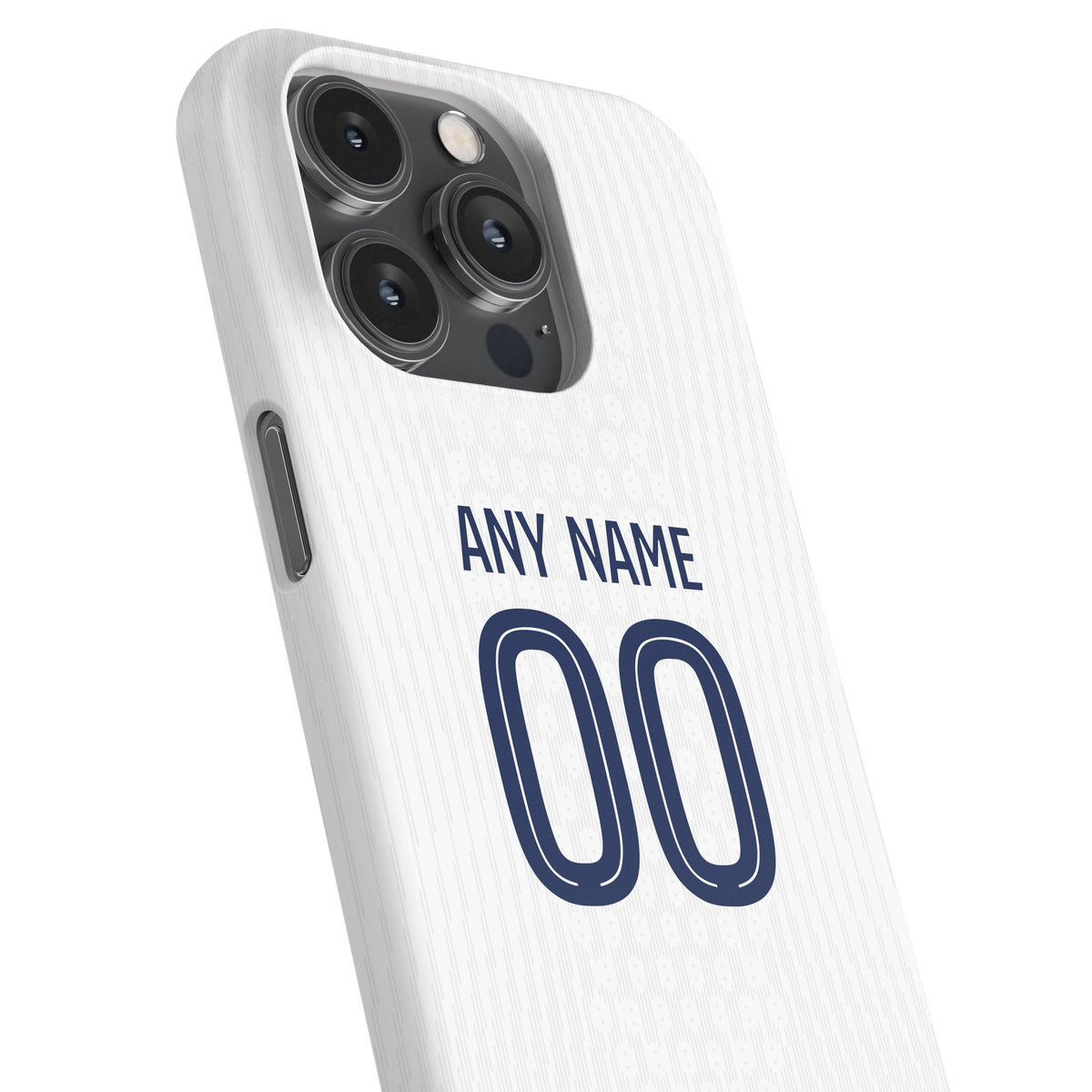 Phone case with the Paris Saint Germain 2025-26 Away football shirt design by RIPA Football