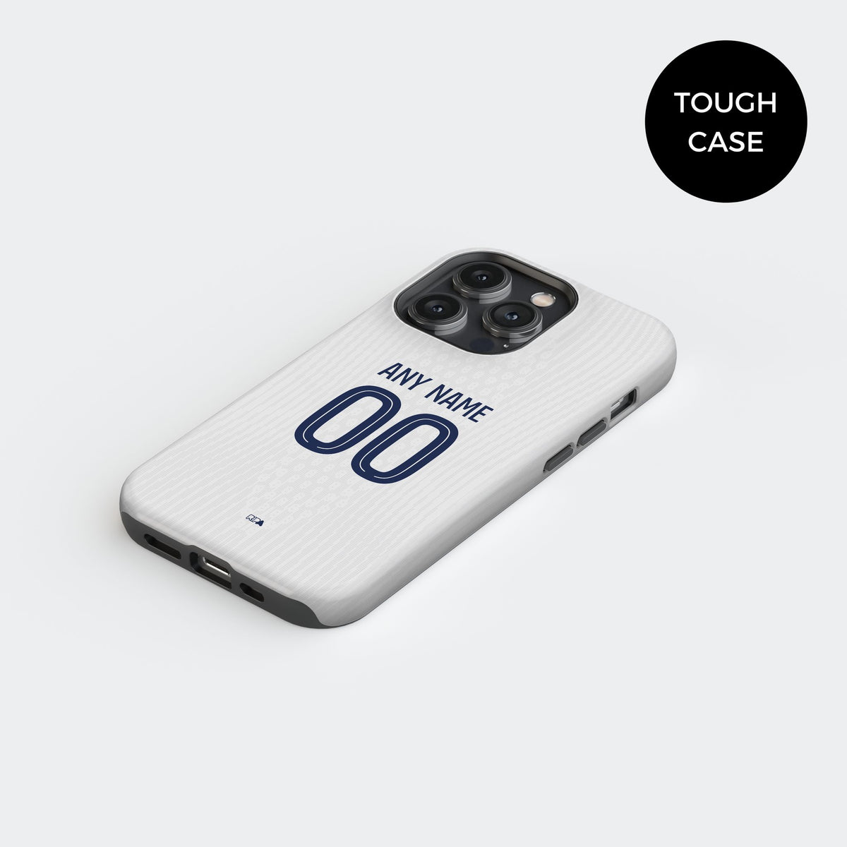 Phone case with the Paris Saint Germain 2025-26 Away football shirt design by RIPA Football