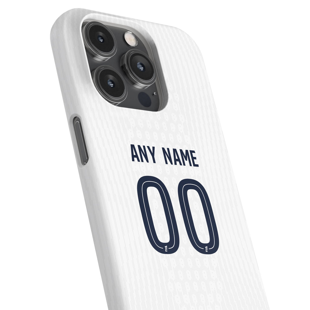 Phone case with the Paris Saint Germain 2026-27 Away football shirt design by RIPA Football