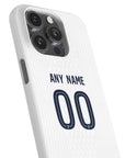 Phone case with the Paris Saint Germain 2026-27 Away football shirt design by RIPA Football