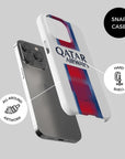 Phone case with the Paris Saint Germain 2026-27 Away football shirt design by RIPA Football