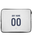 Laptop sleeve with the Paris Saint Germain 2026-27 Away football shirt design by RIPA Football