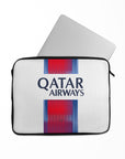 Laptop sleeve with the Paris Saint Germain 2026-27 Away football shirt design by RIPA Football