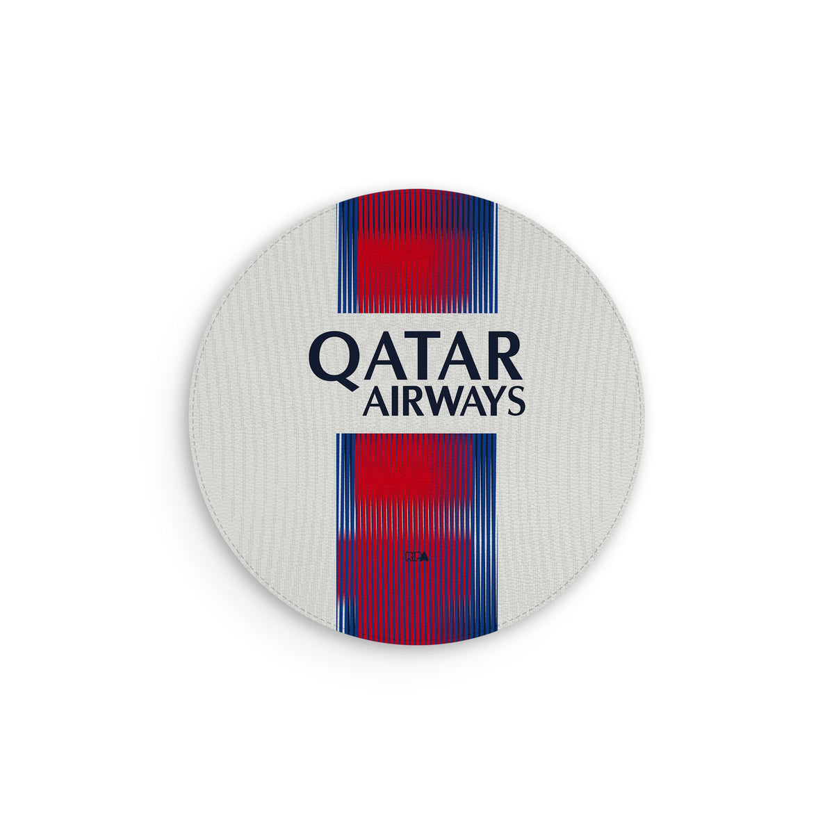 Mouse pad with the Paris Saint Germain 2026-27 Away football shirt design by RIPA Football