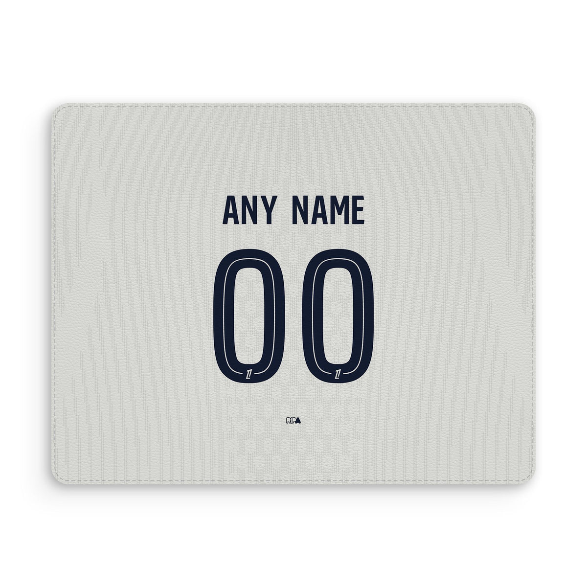 Mouse pad with the Paris Saint Germain 2026-27 Away football shirt design by RIPA Football