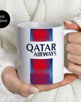 Mug with the Paris Saint Germain 2026-27 Away football shirt design by RIPA Football