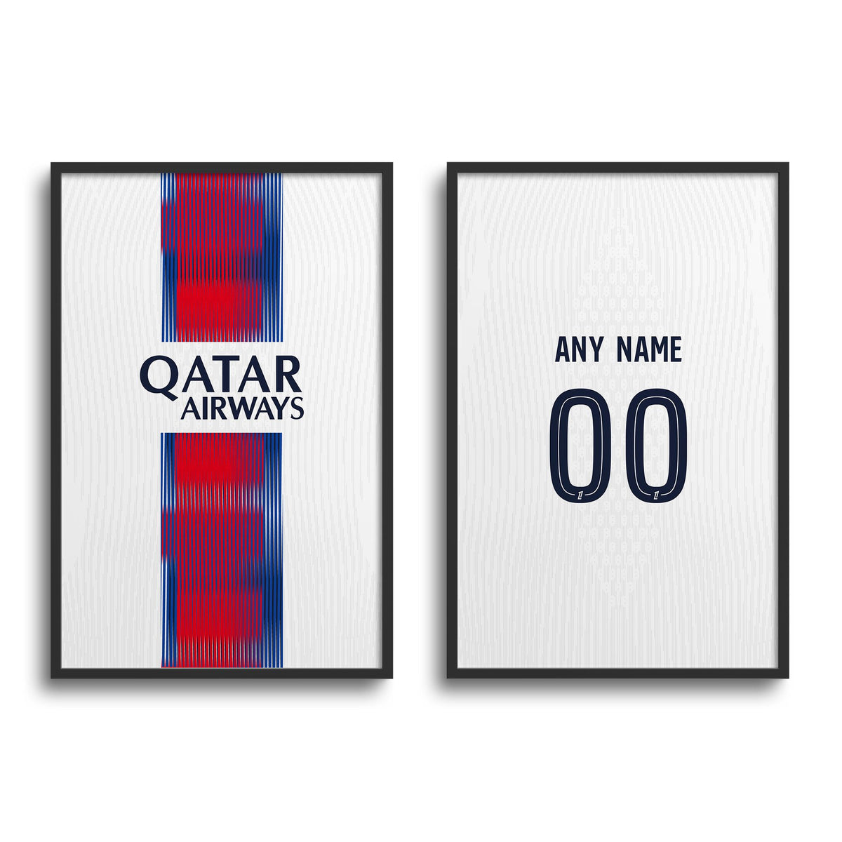 Print with the Paris Saint Germain 2026-27 Away football shirt design by RIPA Football