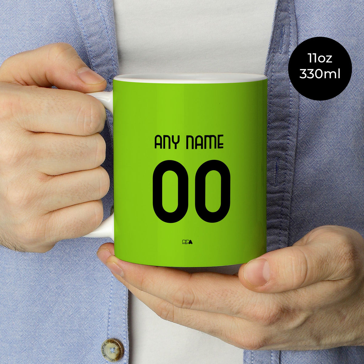 Mug with the Parma 2025-26 Goalkeeper football shirt design by RIPA Football