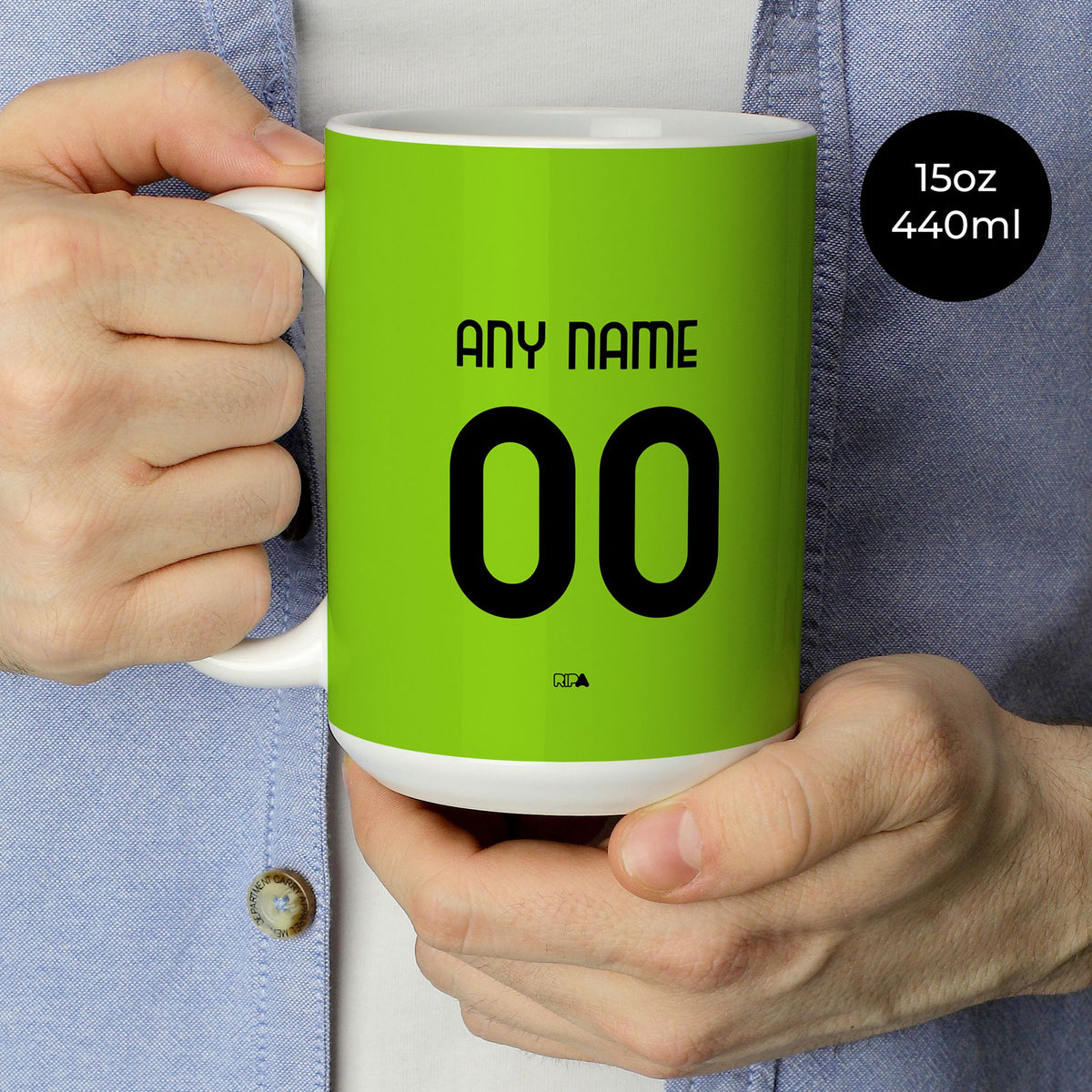 Mug with the Parma 2025-26 Goalkeeper football shirt design by RIPA Football