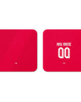 Coaster with the Persija 2026-27 Home football shirt design by RIPA Football