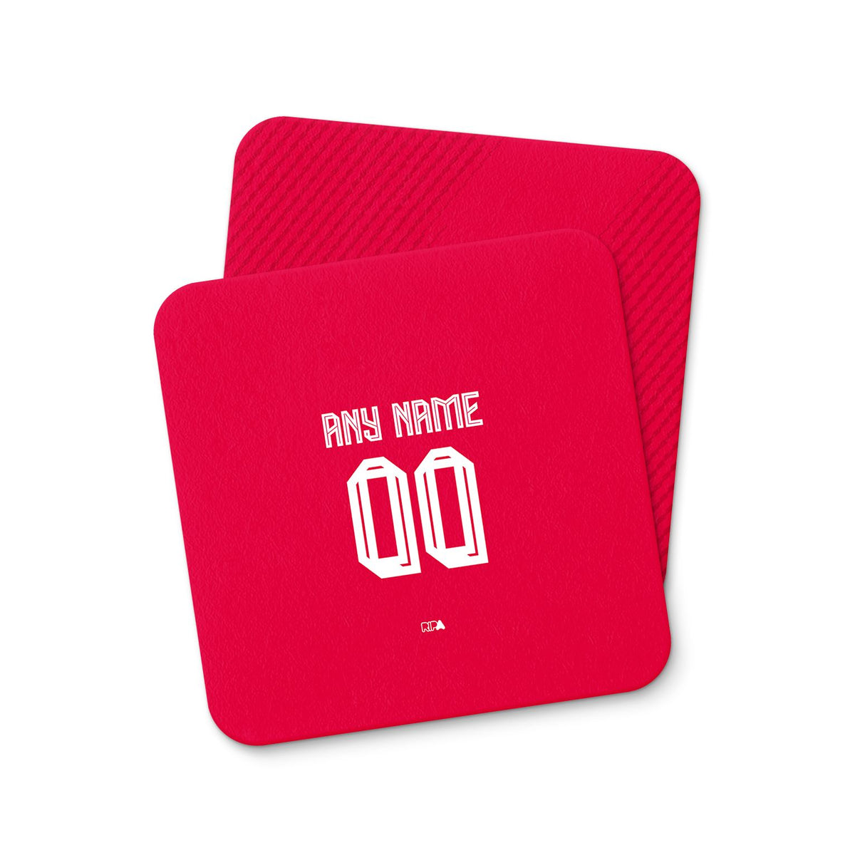 Coaster with the Persija 2026-27 Home football shirt design by RIPA Football