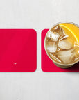 Coaster with the Persija 2026-27 Home football shirt design by RIPA Football