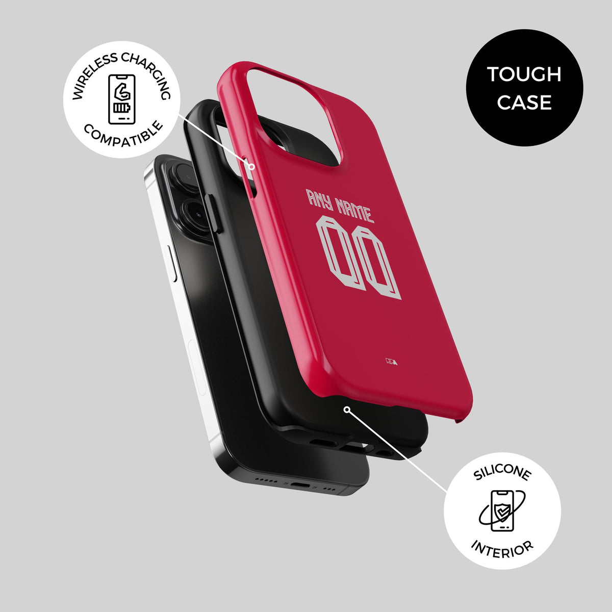 Phone case with the Persija 2026-27 Home football shirt design by RIPA Football