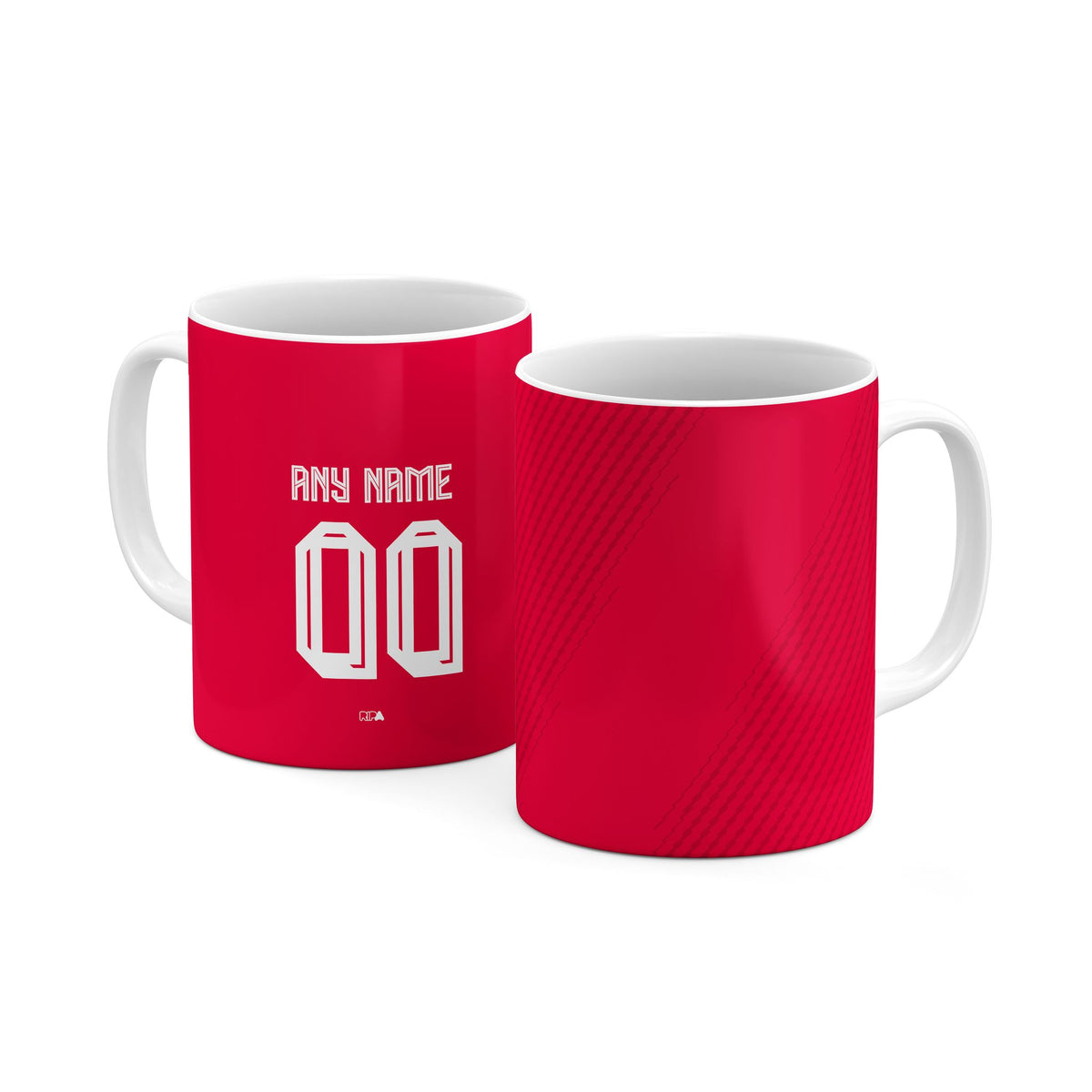 Mug with the Persija 2026-27 Home football shirt design by RIPA Football