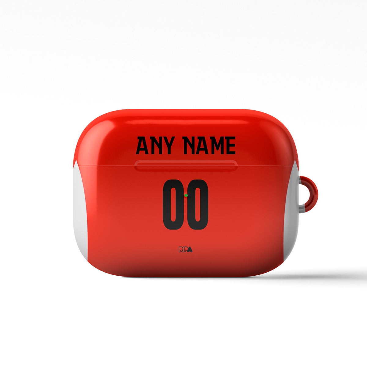 AirPods case with the PSV 2024-25 Home football shirt design by RIPA Football