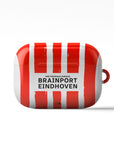 AirPods case with the PSV 2024-25 Home football shirt design by RIPA Football