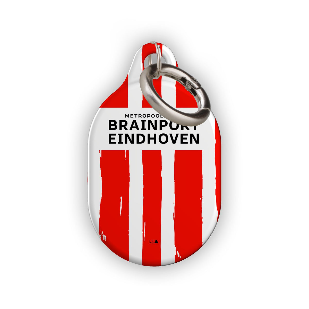 AirTag holder with the PSV 2024-25 Home football shirt design by RIPA Football