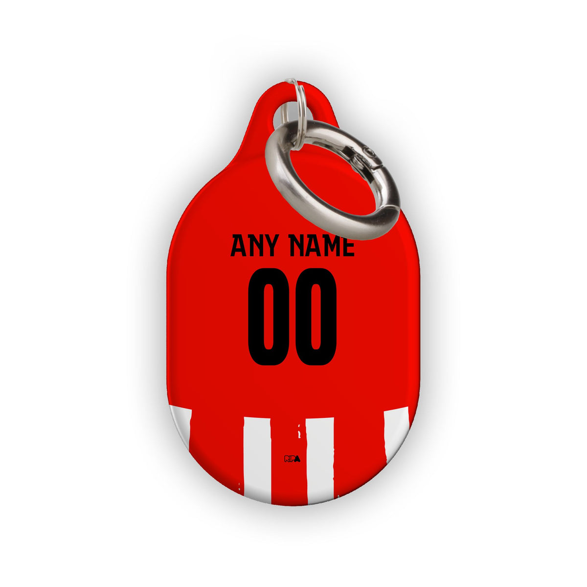 AirTag holder with the PSV 2024-25 Home football shirt design by RIPA Football