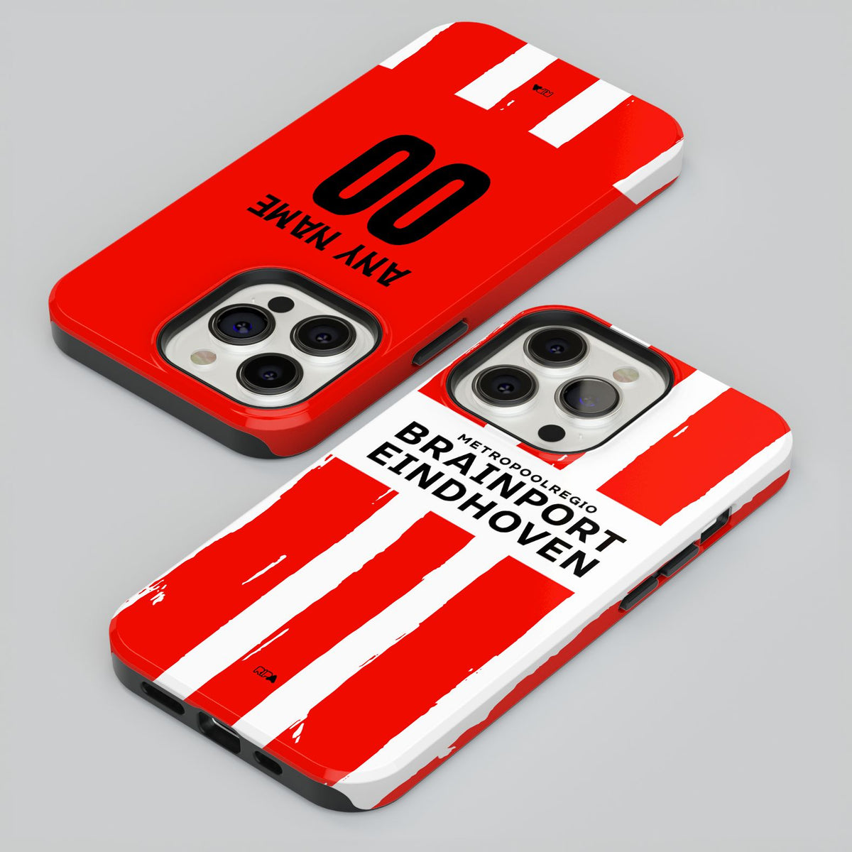Phone case with the PSV 2024-25 Home football shirt design by RIPA Football