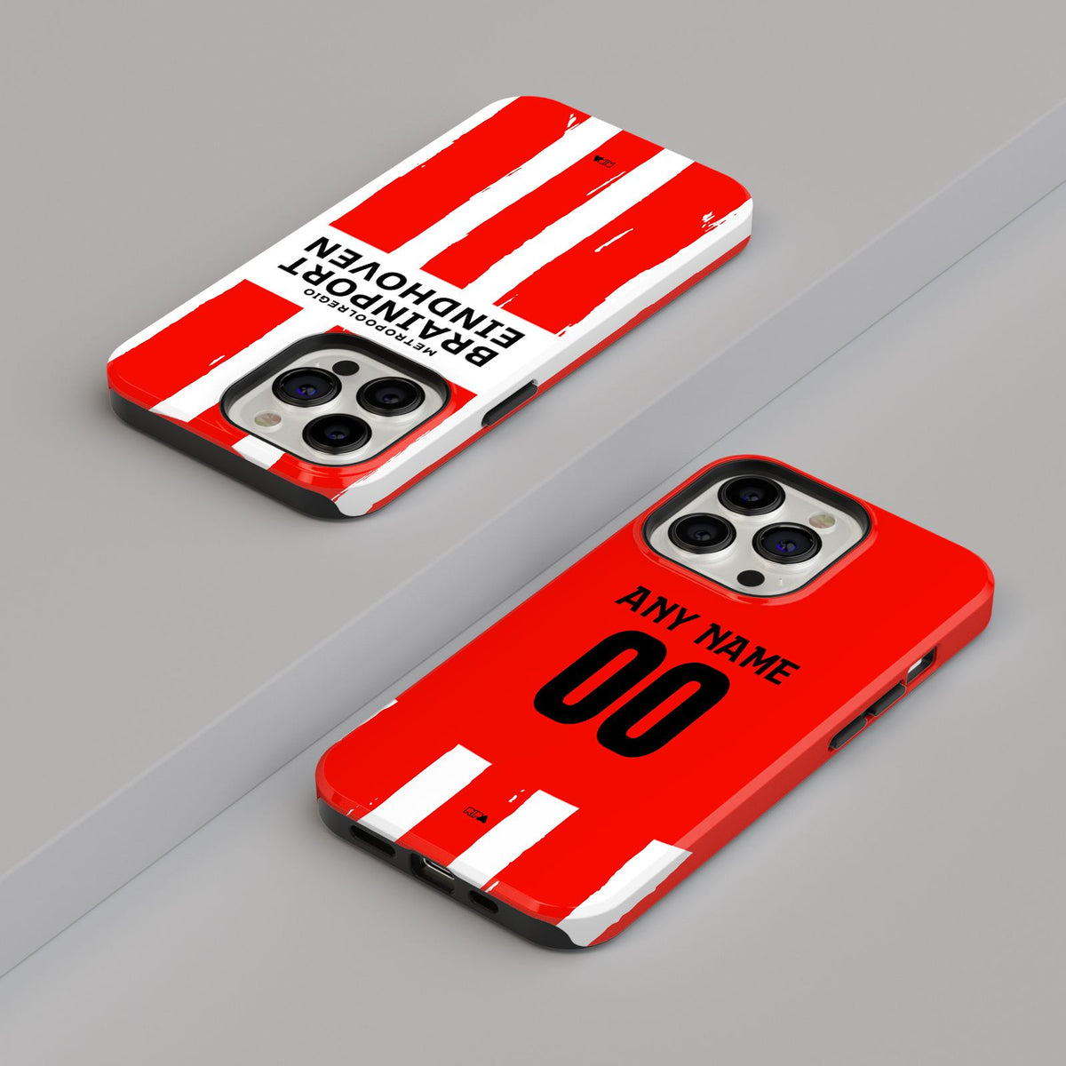 Phone case with the PSV 2024-25 Home football shirt design by RIPA Football