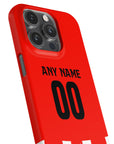 Phone case with the PSV 2024-25 Home football shirt design by RIPA Football