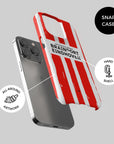 Phone case with the PSV 2024-25 Home football shirt design by RIPA Football