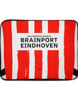 Laptop sleeve with the PSV 2024-25 Home football shirt design by RIPA Football