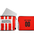Laptop sleeve with the PSV 2024-25 Home football shirt design by RIPA Football