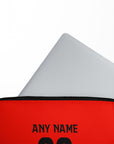 Laptop sleeve with the PSV 2024-25 Home football shirt design by RIPA Football