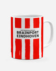 Mug with the PSV 2024-25 Home football shirt design by RIPA Football