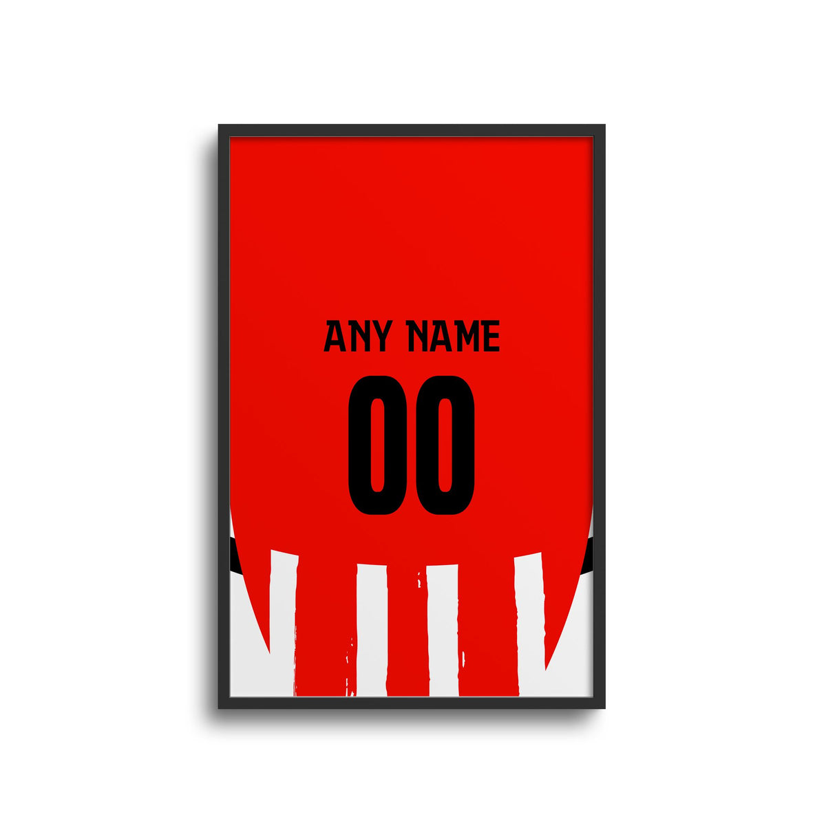 Print with the PSV 2024-25 Home football shirt design by RIPA Football