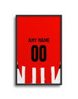 Print with the PSV 2024-25 Home football shirt design by RIPA Football