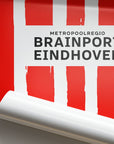 Print with the PSV 2024-25 Home football shirt design by RIPA Football