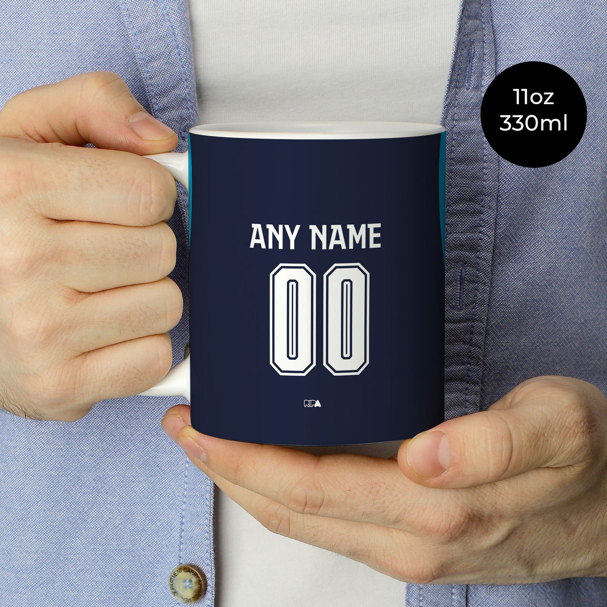 Mug with the PSV 2026-27 Third football shirt design by RIPA Football