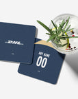 Coaster with the UNAM 2023-24 Away football shirt design by RIPA Football