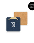 Coaster with the UNAM 2023-24 Away football shirt design by RIPA Football