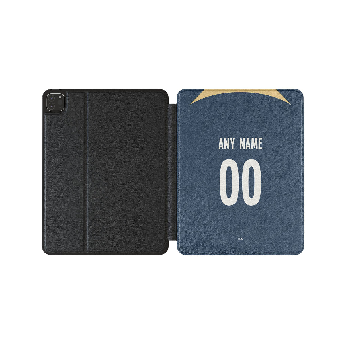 iPad case with the UNAM 2023-24 Away football shirt design by RIPA Football