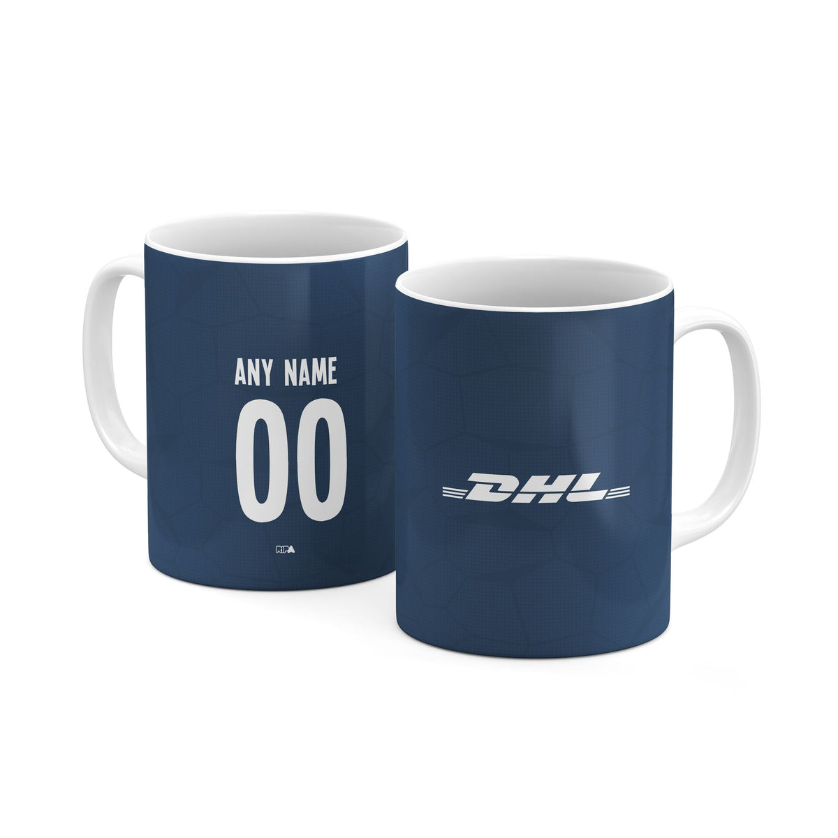 Mug with the UNAM 2023-24 Away football shirt design by RIPA Football