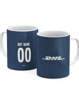 Mug with the UNAM 2023-24 Away football shirt design by RIPA Football