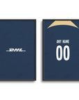 Print with the UNAM 2023-24 Away football shirt design by RIPA Football