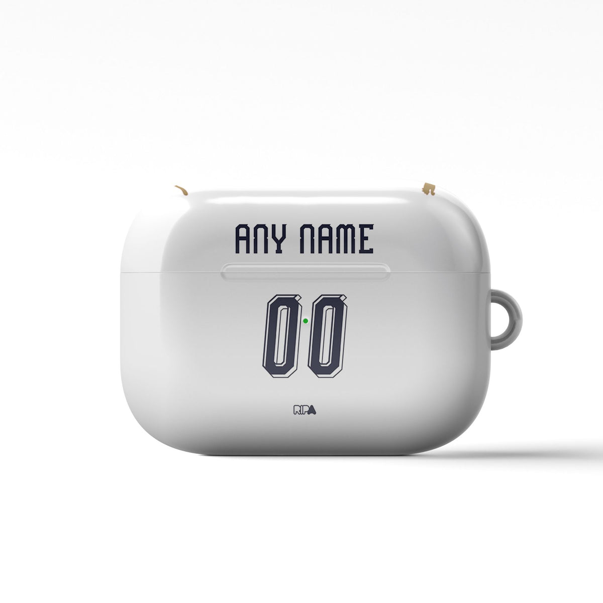 AirPods case with the UNAM 2026-27 Away football shirt design by RIPA Football