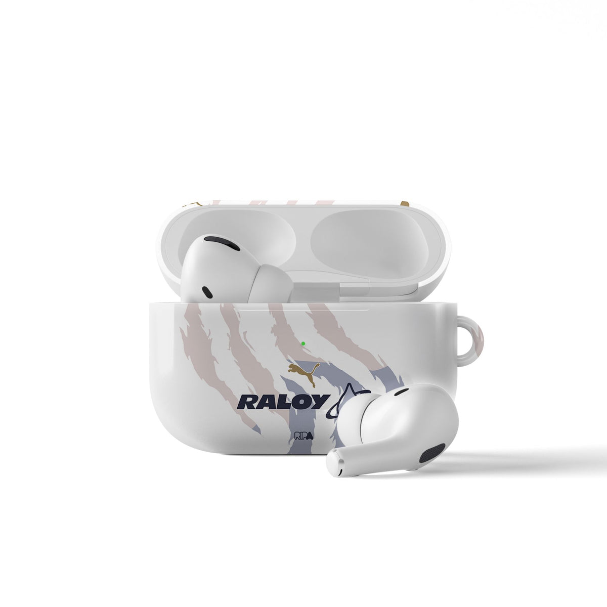 AirPods case with the UNAM 2026-27 Away football shirt design by RIPA Football