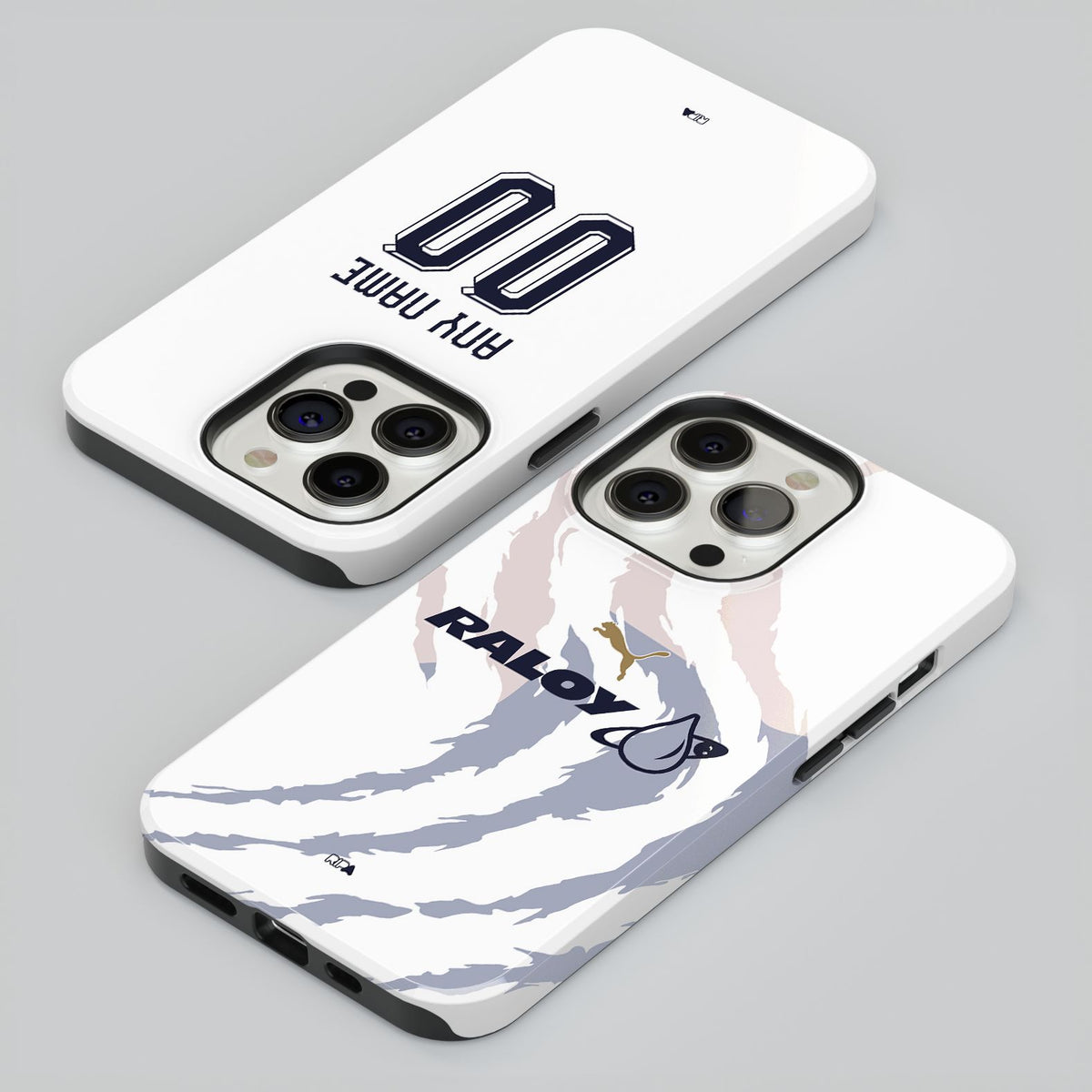 Phone case with the UNAM 2026-27 Away football shirt design by RIPA Football